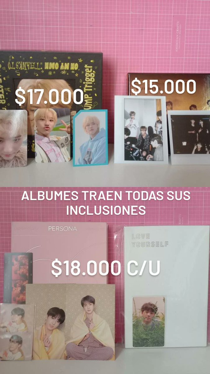 _minervasden's tweet photo. HILO VENTA MERCH KPOP (BTS, DAY6, THE BOYZ, TXT, WOODZ)
📍CONCEPCION

Hola mutis estoy vendiendo varios albumes kpop, si le pueden dar rt se agradece✨️ puedo hacer entregar en conce o envíos a todo Chile cualquier cosa me mandan dm💕 https://t.co/qOTCRSG5Jn