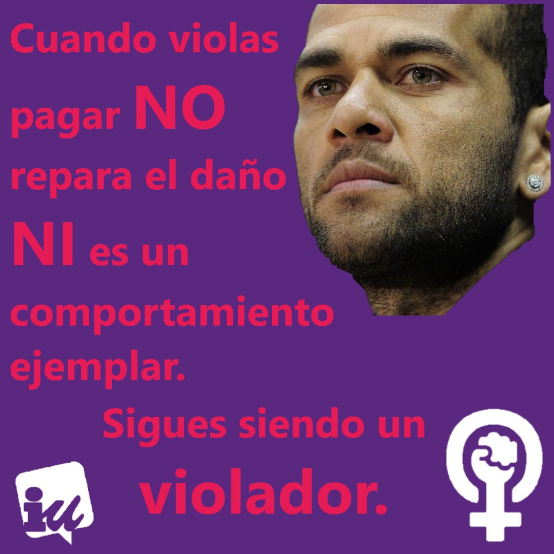 Pagar no debería ser un atenuante para considerar una reducción de condena. #SeAcabó #DaniAlves #Violador