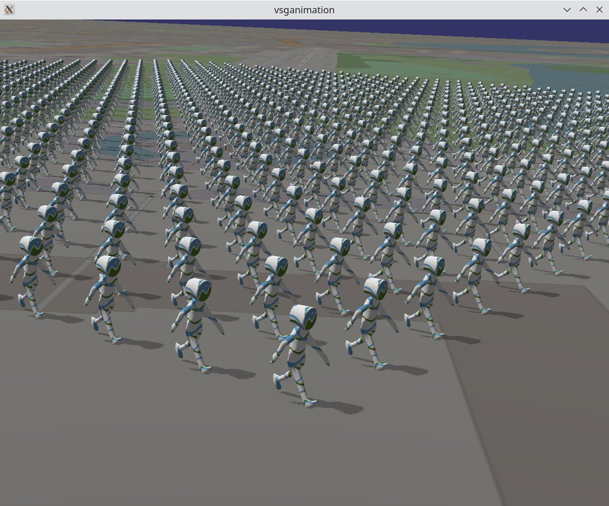 RobertOsfield's tweet image. As the #VulkanSceneGraph is built from the ground up to handle whole earth databases it works seamlessly when you place our animated models on the surface of the earth without any jitter in positions, shadows or lighting.