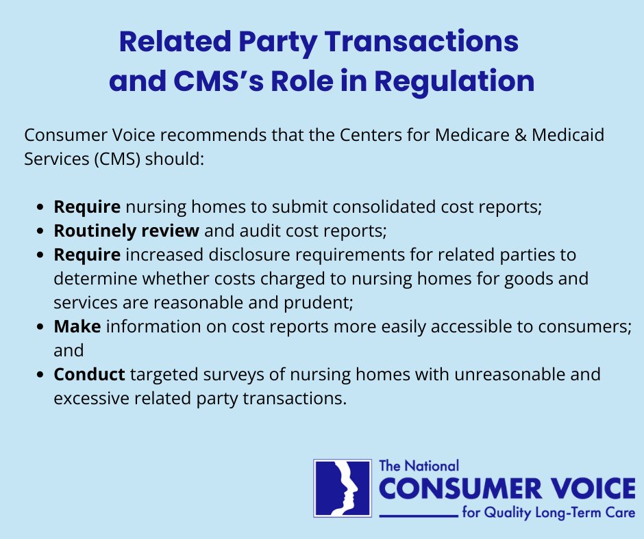 ConsumerVoices's tweet photo. Learn more in our reference guide about related party transactions and CMS's role in regulation: https://t.co/Bj7qXRwBvI https://t.co/7o48VTMuHK