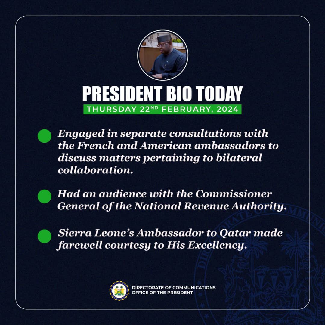 Directorate of Presidential Communications 🇸🇱 tweet media