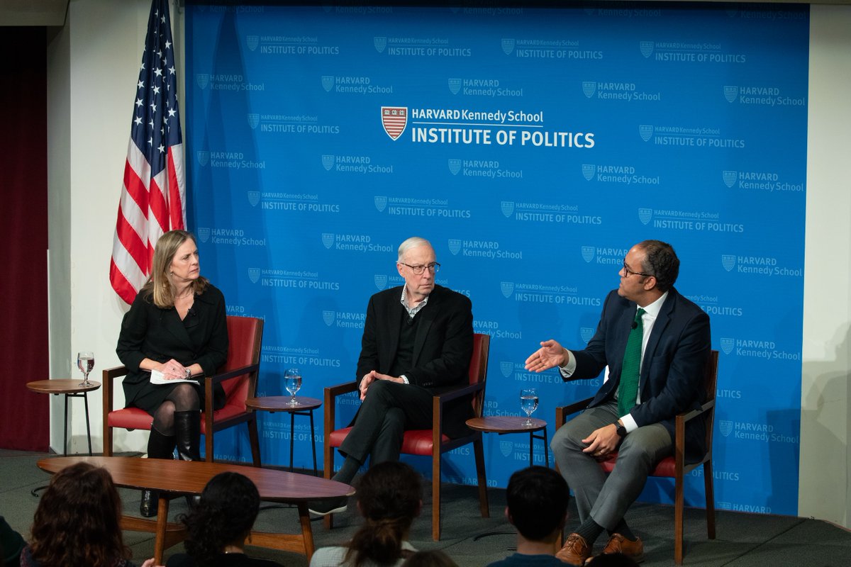 A big thank you to our IOP Resident Fellows @WillHurd & @AlisonKing_MA + Washington Post Chief Correspondent @DanBalz for their insights on the likely Biden-Trump rematch & what still lies ahead this election season. Watch now: ken.sc/3URmFBS 📷: Mike DeStefano