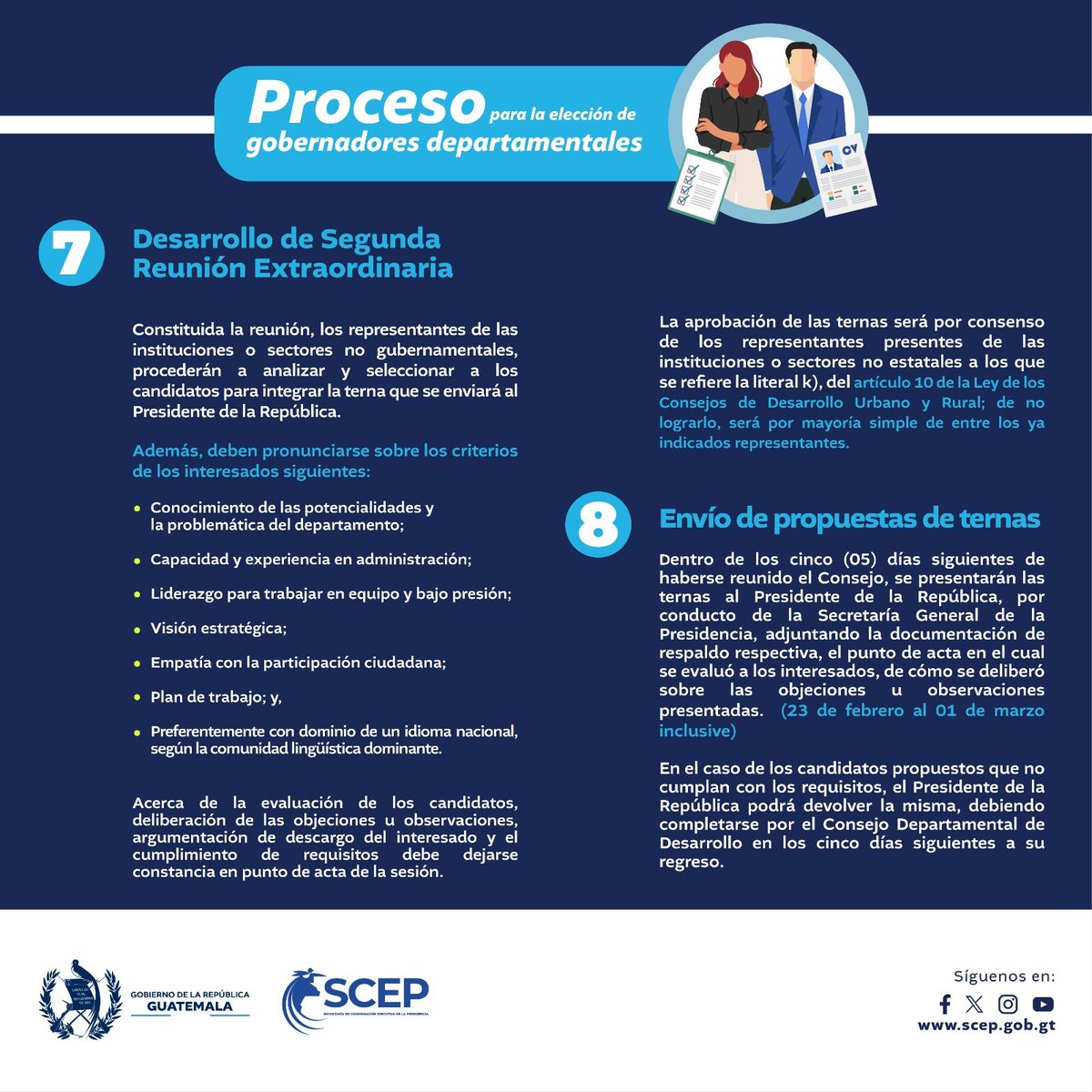 #ElecciónGobernadores

Conoce el proceso para la elección de aspirantes a los cargos de Gobernadores Departamentales.

▶️ tinyurl.com/2ekkj9vx

#TransfiriendoPoderalaGente
