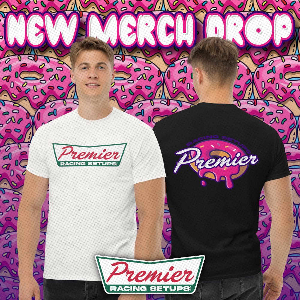 PRSsetups's tweet photo. π©NEW MERCH OUT NOWπ©
We have some new merch out now! Are looking for some new clothing? Look no further than Premier Racing Setups!
Merchπ https://t.co/gwqA7gq3kK
#GetOneOrChaseOne
https://t.co/caj8ponJbM
#iRacing #iRacingSetups #iRacingSetupShop #SimRacing #SetupShop https://t.co/p0PSMg2uBf