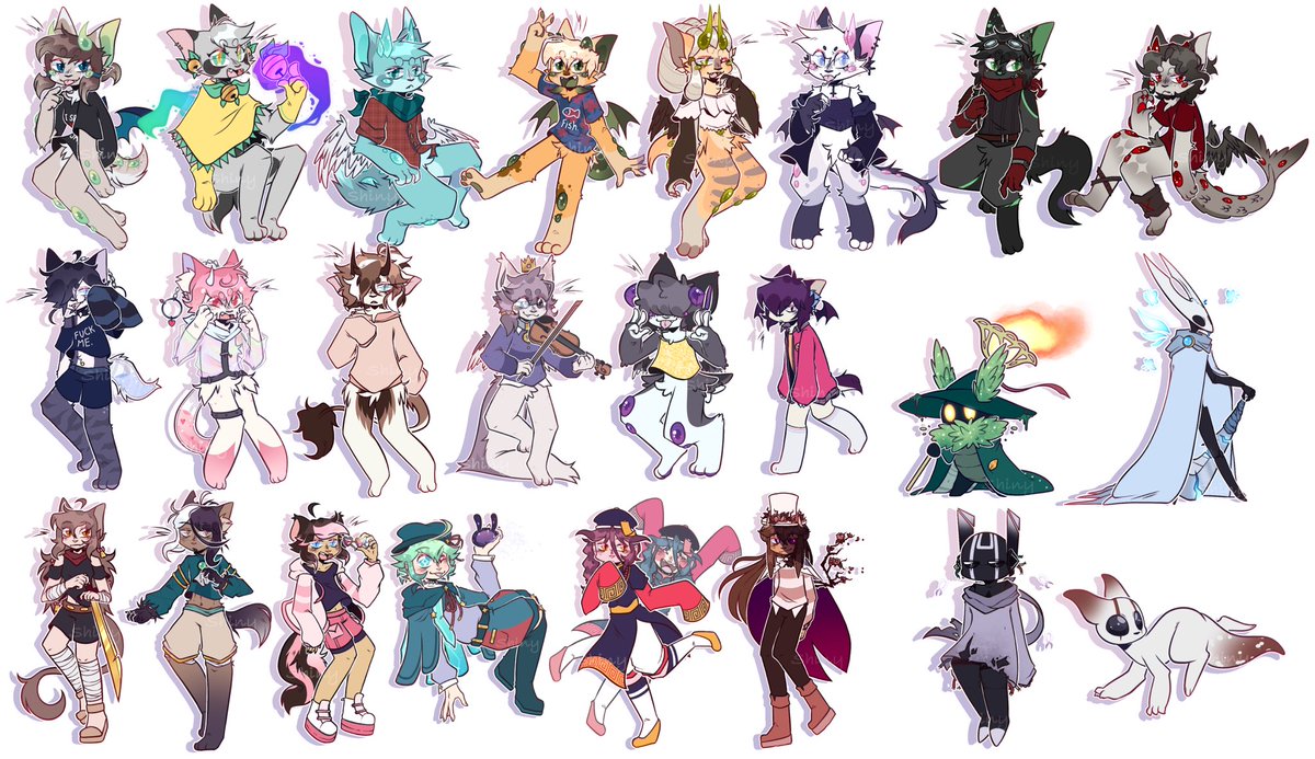 ShinyPaw_Moved's tweet photo. [oc]

they have been finished 🦅🦅

all my main ocs (shiny is too cool for that fjgkdk) + main fandom ocs in one pic!
it was really nice drawing them, considering its been years since i drew some of them :3

which are your favs? 👀 https://t.co/Z3M5uUMB8N