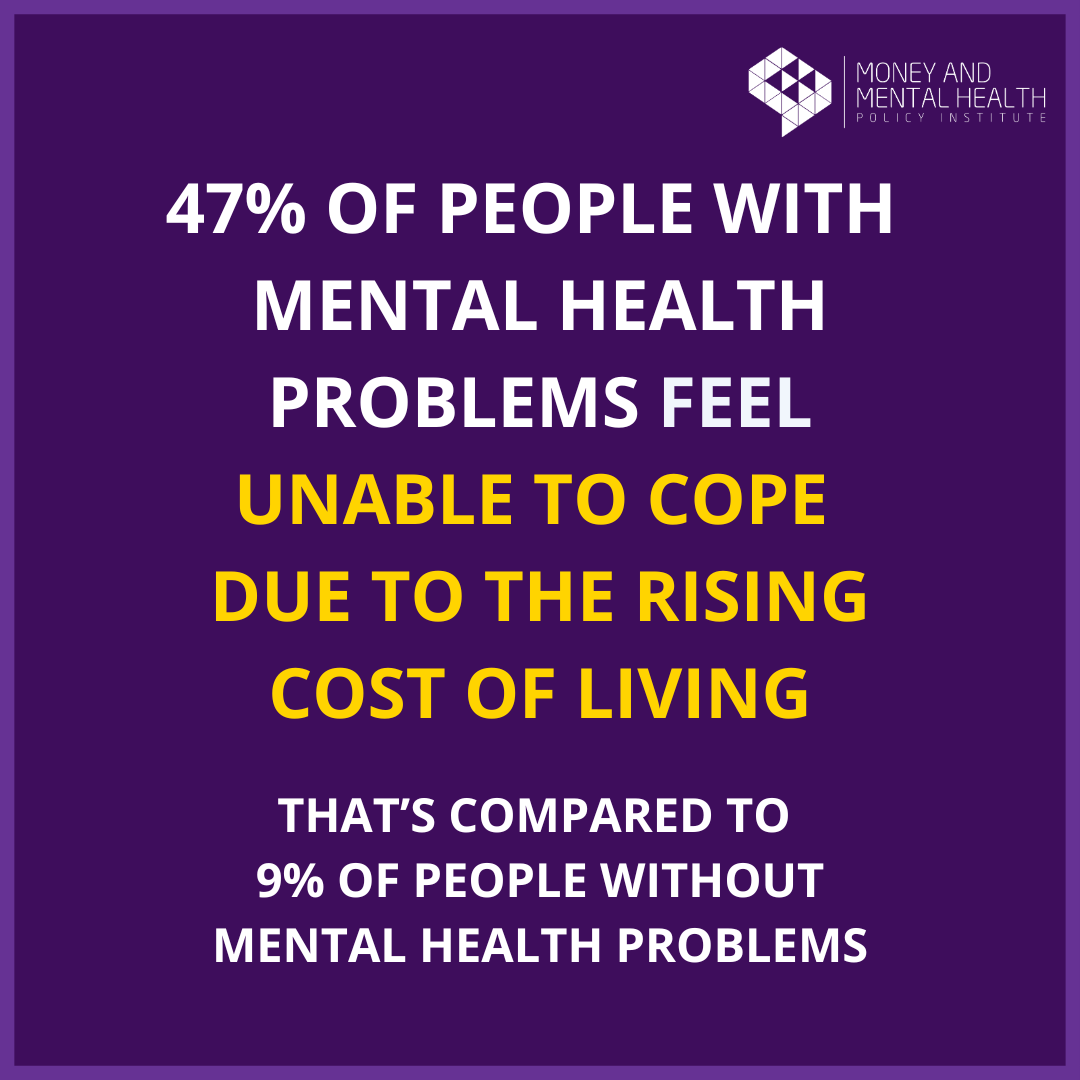 The cost of living crisis continues to take a toll on the nation, but those of us living with mental health problems are among the hardest hit. 1/2