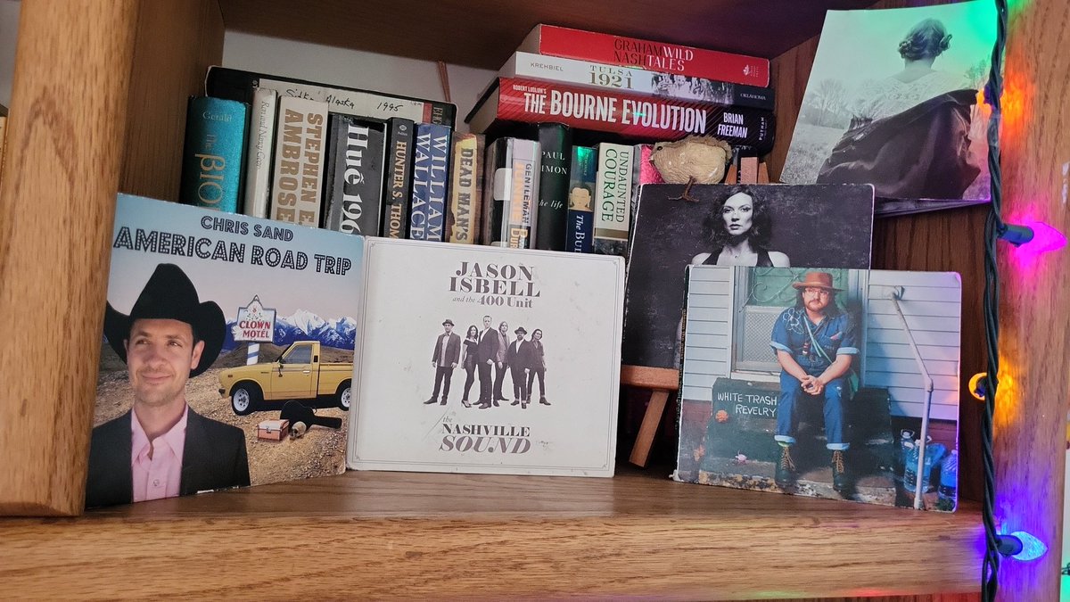 StarbrightHQ's tweet photo. Morning jams. Cutting a rug to Deemie! Can't tag #Isbell since he blocked me last summer for disagreeing with his narrative. 😅🙆🏼‍♂️🤘✅️👑 Don't know if #Shires is still here and Sandman ain't on Twitter.  Let music rule! https://t.co/pbaFqukiTd