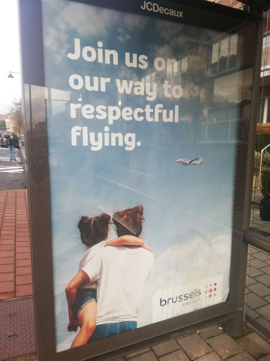 'Join us on our way to respectful flying' 

- door deze reclame van Brussel Airlines 🇧🇪is door de Belgische reclamewaakhond JEP (Jury voor ethische praktijken inzake reclame) een streep gezet. 💪💚🌍

Een mooie overwinning in de strijd voor #BanFossilAds
jep.be/brussels-airli…