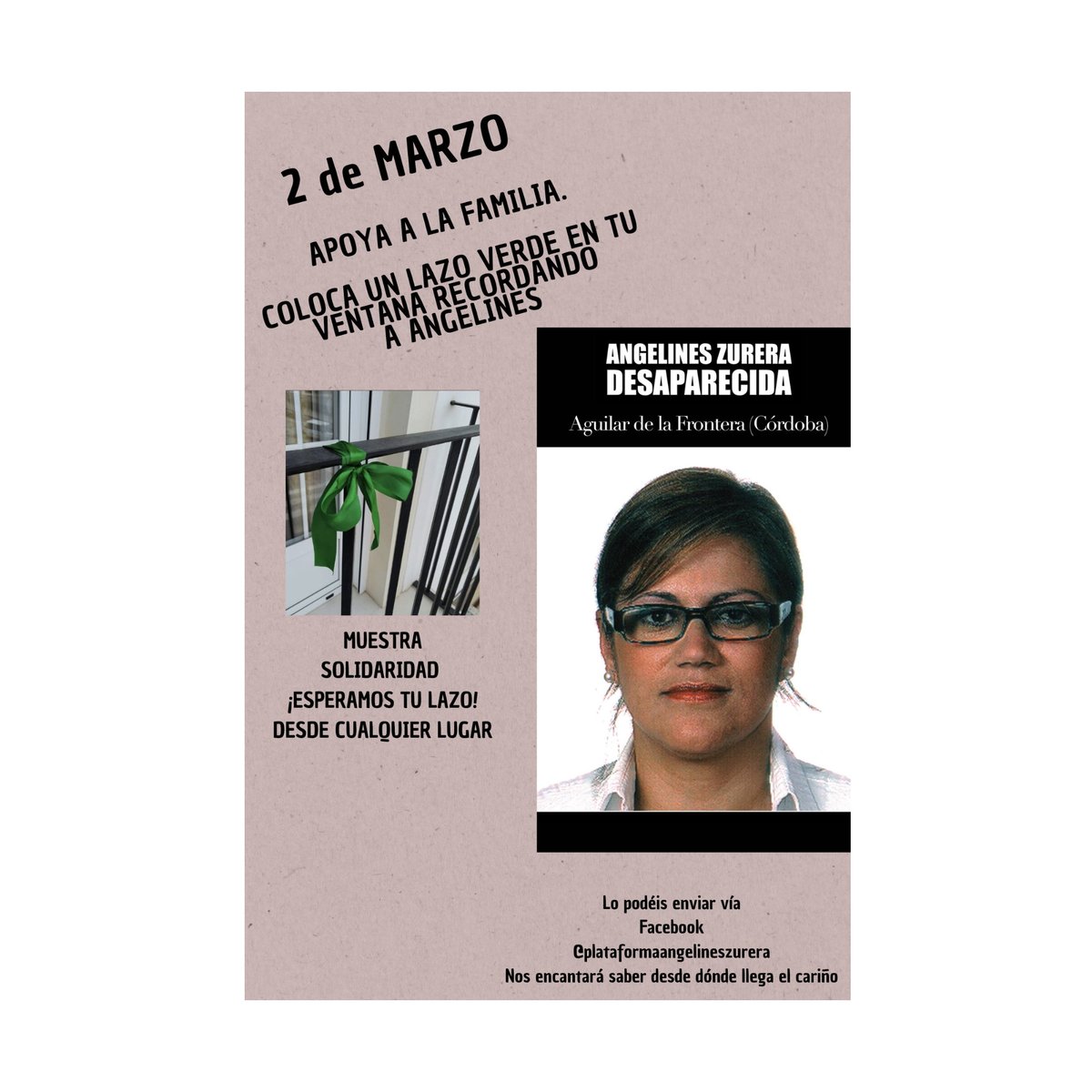 16 Años Desaparecida pero no olvidada #angelineszurera <a href="/Ondamezqui62757/">Ondamezquita TV Televisión</a> <a href="/YAhoraSonsoles/">Y Ahora Sonsoles</a> @TardeARtv @gloria_serra <a href="/sonsolesonega/">Sonsoles Ónega</a>