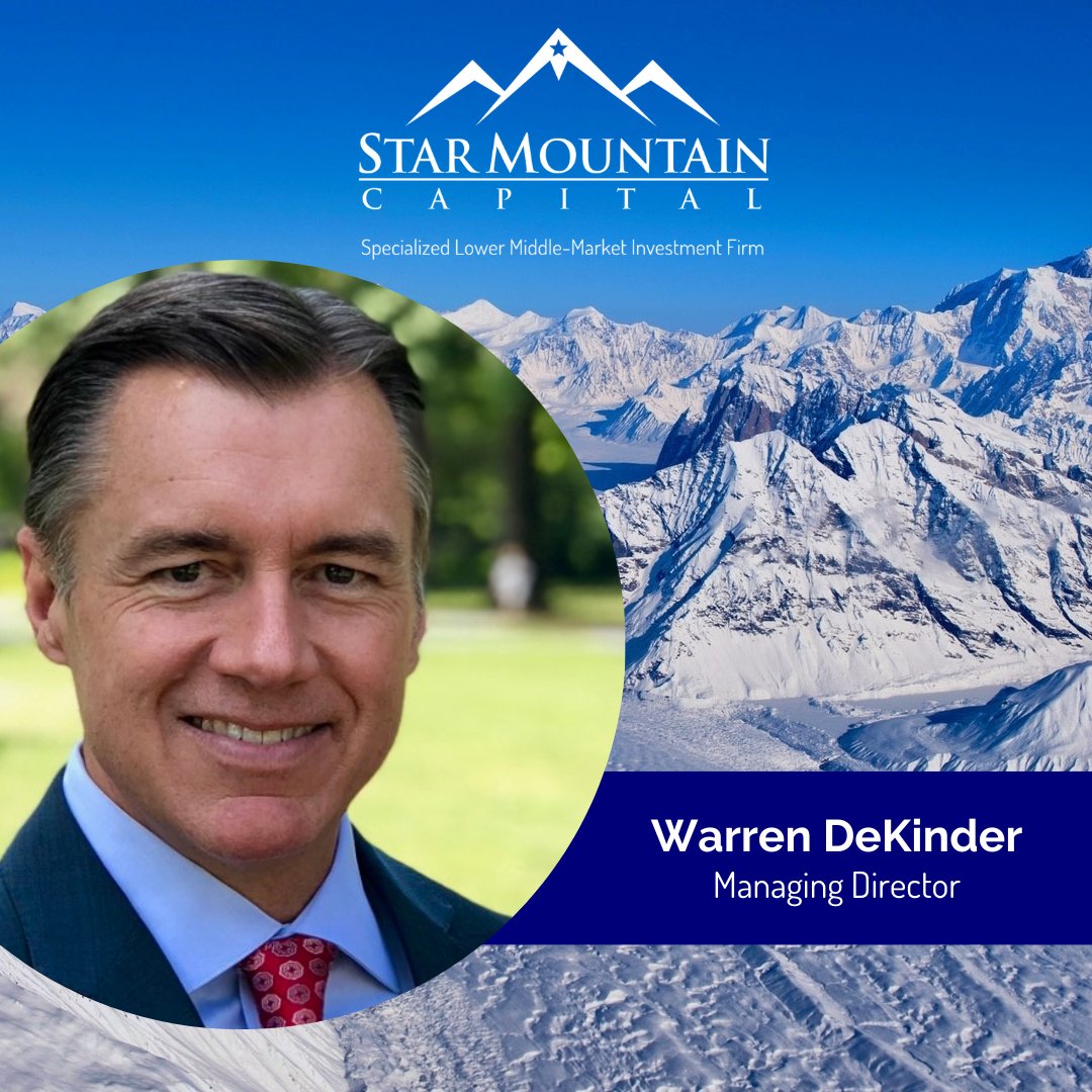 #StarMountainCapital bolsters its #Secondaries and Client Services Team adding Warren DeKinder with 30+ years of leadership experience advising and recommending strategic investment solutions to institutions and private clients. Read here: bwnews.pr/3Iazsro.
