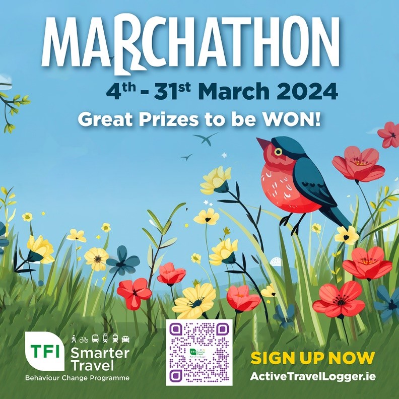 Noticed a ‘grand stretch’ in da air as evenings get brighter? Just in⏲️2 kick off this yrs #Marchathon 2024 Step Challenge! Heres ur invite & reminder 2 get ur team 2gether. Register @ activetravellogger.ie & sign individually 2 join ur team. Prizes⬆️4 grabs 4 students & staff!