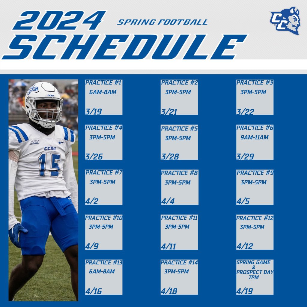 Spring practice is one month away!  Recruits and coaches come check us out 😤