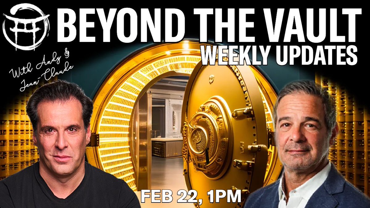 Jean-Claude (@beyond_mystic) on Twitter photo 🚩🚩🚩BEYON THE VAULT FEB22
🏁STARTS: TODAY 1PM ET
🔴VIDEO: rumble.com/v4etzj6-beyond…
🙏RE-TWEET!🙏
#GOLD #SILVER #DOLLAR
<a href="/MorigeauJanine/">Tarot by Janine</a> <a href="/megmoonbeam_/">MEG MOONBEAM ♏️♑️♉️</a> <a href="/SolretaPsychic/">Solreta Antaria</a> <a href="/clif_high/">clif is antiselenite</a> <a href="/RealistNews/">Realist News Jsnip4</a> <a href="/TheOfficial_FFG/">Future Forecasting Group</a>
<a href="/CryptoNana4LTC/">Bee🐝TheChange #Veritaseum for #truth and #freedom</a> <a href="/lisamightydavis/">Litecoin Lisa 🇺🇸Lisa MIGHTY Davis</a> <a href="/cryptoviewing/">Crypto Viewing</a> <a href="/ConspiracyWATCH/">RedPillProject▲</a> 🚩🚩🚩BEYON THE VAULT FEB22
🏁STARTS: TODAY 1PM ET
🔴VIDEO: rumble.com/v4etzj6-beyond…
🙏RE-TWEET!🙏
#GOLD #SILVER #DOLLAR
<a href="/MorigeauJanine/">Tarot by Janine</a> <a href="/megmoonbeam_/">MEG MOONBEAM ♏️♑️♉️</a> <a href="/SolretaPsychic/">Solreta Antaria</a> <a href="/clif_high/">clif is antiselenite</a> <a href="/RealistNews/">Realist News Jsnip4</a> <a href="/TheOfficial_FFG/">Future Forecasting Group</a>
<a href="/CryptoNana4LTC/">Bee🐝TheChange #Veritaseum for #truth and #freedom</a> <a href="/lisamightydavis/">Litecoin Lisa 🇺🇸Lisa MIGHTY Davis</a> <a href="/cryptoviewing/">Crypto Viewing</a> <a href="/ConspiracyWATCH/">RedPillProject▲</a>