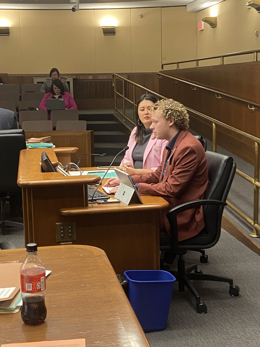 Minnesota Youth Council Representative Charlie testifying on behalf of HF3535, a bill to fund this legislatively-mandated program!  All of MN benefits from this incredible and unique program that provides the legislature with youth voice, insight and recommendations. #mnleg