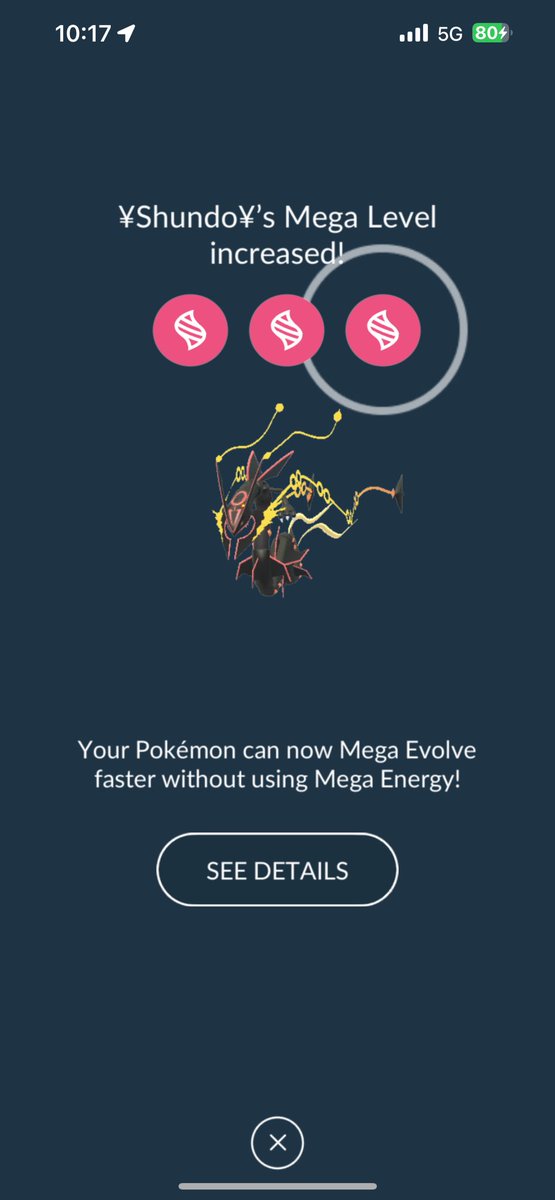 SlowAdam4's tweet photo. During Sinnoh LA….100-105 Mega3 Mon. One of the best additions added to the game. 14 more mon at Mega2 & 8 more mon at Mega1 to finish
#PokemonGo #MegaMaster https://t.co/e3EP1wTpgC