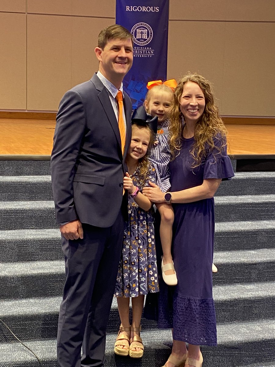 Louisiana Christian University Wildcats (@lcu_wildcats) on Twitter photo Ladies & Gentlemen, the 25th Head Coach in <a href="/LCU_ftball/">LCU Football</a> history is . . . . . Ben McLaughlin!!!!
Here he is with his wife & 2 daughters.
#ClawsUp ⬆️ | #Intentional24 🏈 Ladies & Gentlemen, the 25th Head Coach in <a href="/LCU_ftball/">LCU Football</a> history is . . . . . Ben McLaughlin!!!!
Here he is with his wife & 2 daughters.
#ClawsUp ⬆️ | #Intentional24 🏈