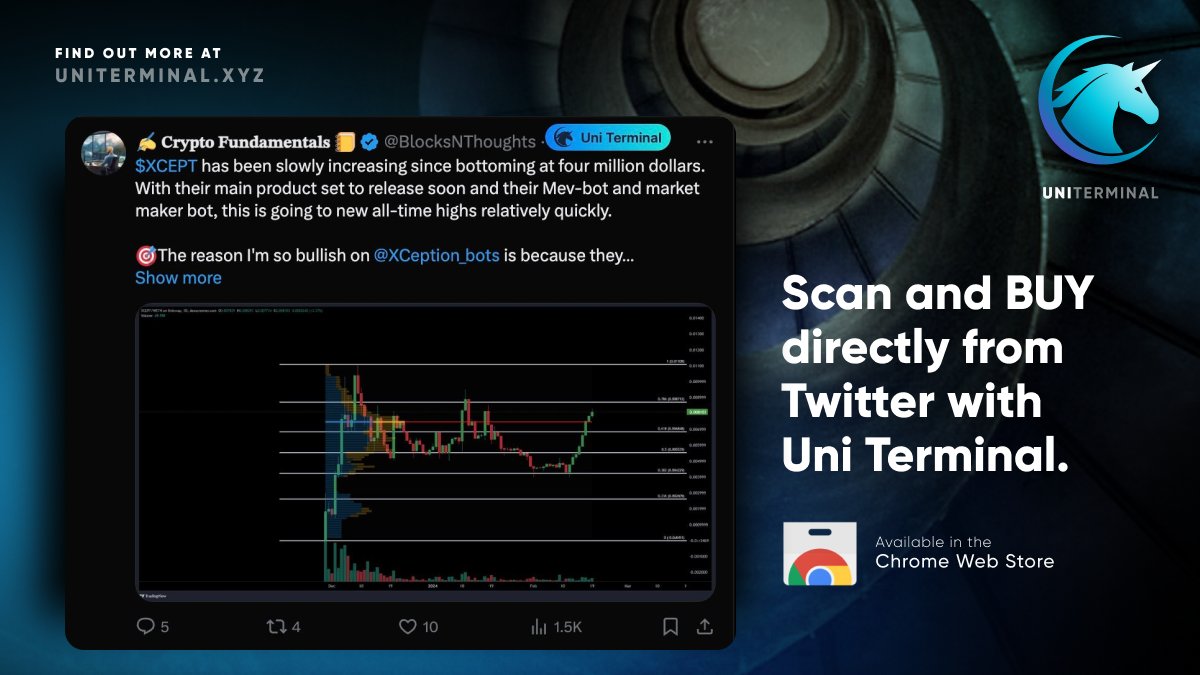 UniTerminalExt's tweet image. 🚀 #Twitter scanning is coming soon to #UniTerminal! 🌐 

Access real-time market insights, community discussions, and instant alerts directly with ticker monitoring all within Uni Terminal. 

Stay updated, engage, and trade without switching tabs. It&apos;s social trading made…