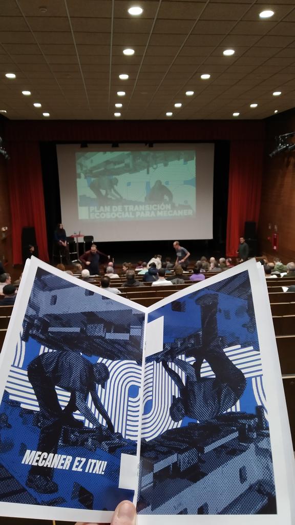 🚨Mecanerrentzako trantsizio plan ekosozialaren aurkezpena hastear.

🚨Apuntó de comenzar la presentación de el plan de transición ecosocial de Mecaner.