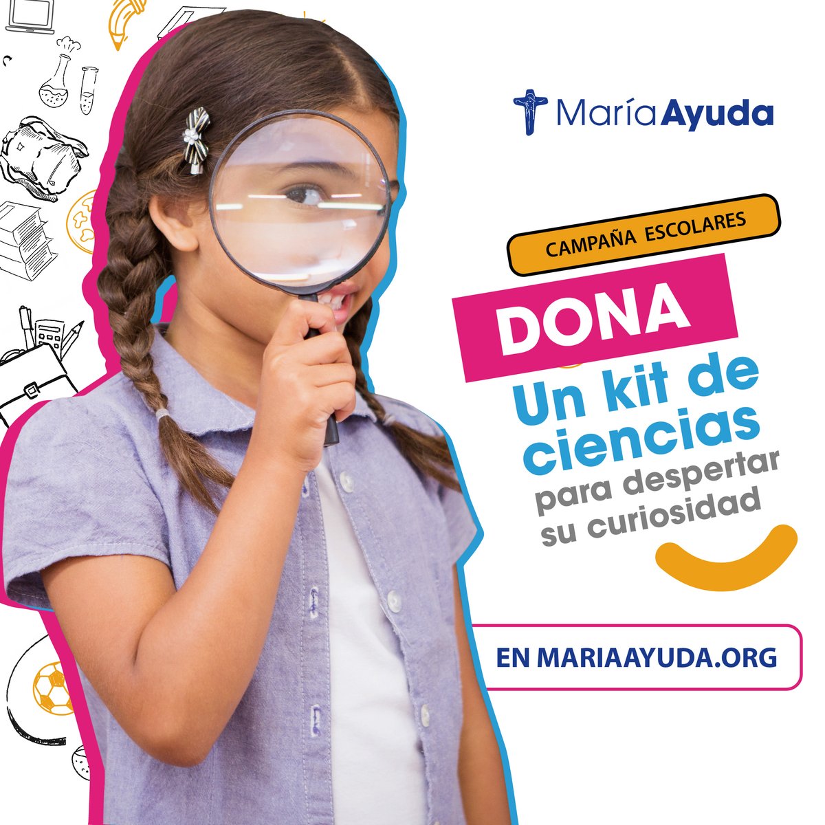 ¡Se acerca la vuelta a clases y los niños y niñas de María Ayuda te necesitan!📚 
Haz tu aporte en👉 mariaayuda.org/escolares_2024/

#escolar #colegio #infancia #educación #útilesescolares #ayuda #MaríaAyuda