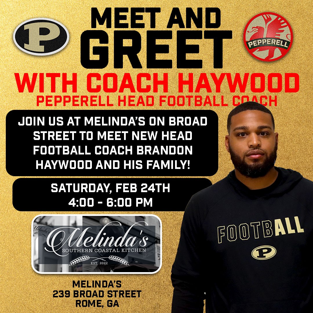 🚨Meet and Greet with Coach Haywood on Saturday🚨