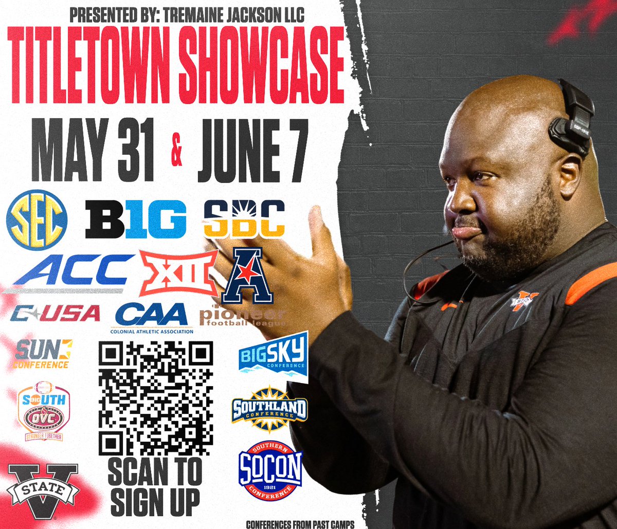VState_Football's tweet photo. May 31st & June 7th
Come get seen by the best!!
Scan the QR Code or use this link to sign up⬇️ https://t.co/OXbO3rxMvD
#DogCatching #WTS https://t.co/ovodmadikm