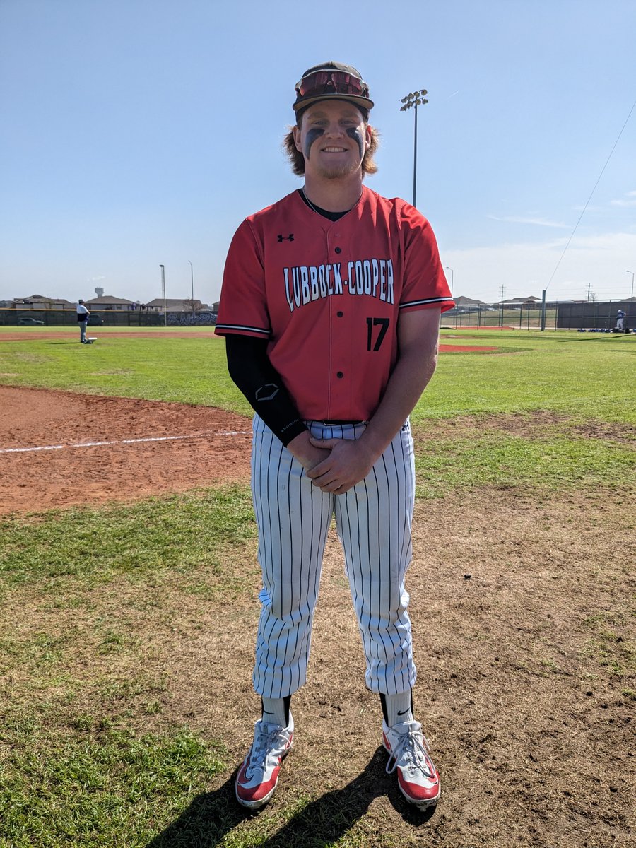 5ATxHSBaseball's tweet photo. Lubbock Cooper 1
Allen 0
FINAL

Timothy Haynes with 6 IP, 3 H, 0 R, 0 BB, 6 K
Also 1 solo HR at the plate.  @tw_haynes

#THSB https://t.co/yD23yH4hTD https://t.co/g7xRdkEisk