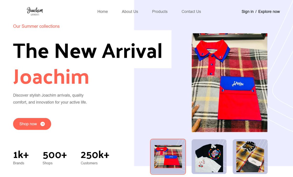 kheleke_'s tweet photo. In light of Joachim launching their physical store this Sunday, we decided to also reach out and pitch a digital approach to the brand's store. This is a sample site we did to further enhance our pitch, viewable on:
https://t.co/9xbl5VOwhG

#buildinpublic https://t.co/TnEA0n2a4m
