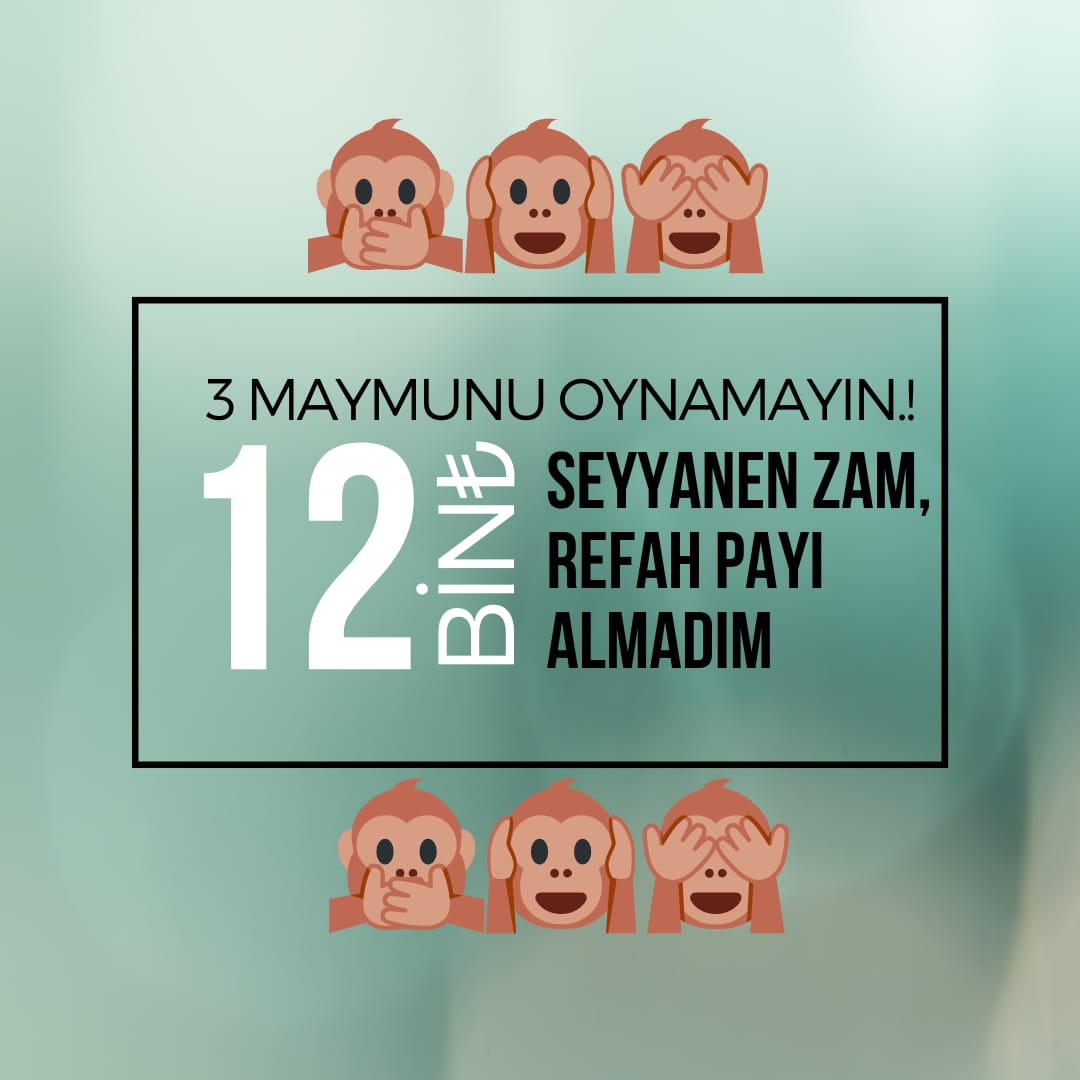 #kamuiscilerizamistiyor #SeyyanenZam #VergideAdalet #VergideAdaletİstiyoruz #iscineistiyor #isciyehakkiniverin #SendikaNerede #sendikalargöreve #haydiekprotokole #işçiye15binseyyanen #isciyiyoksayma #KamuİşçisiYüzde49diyor