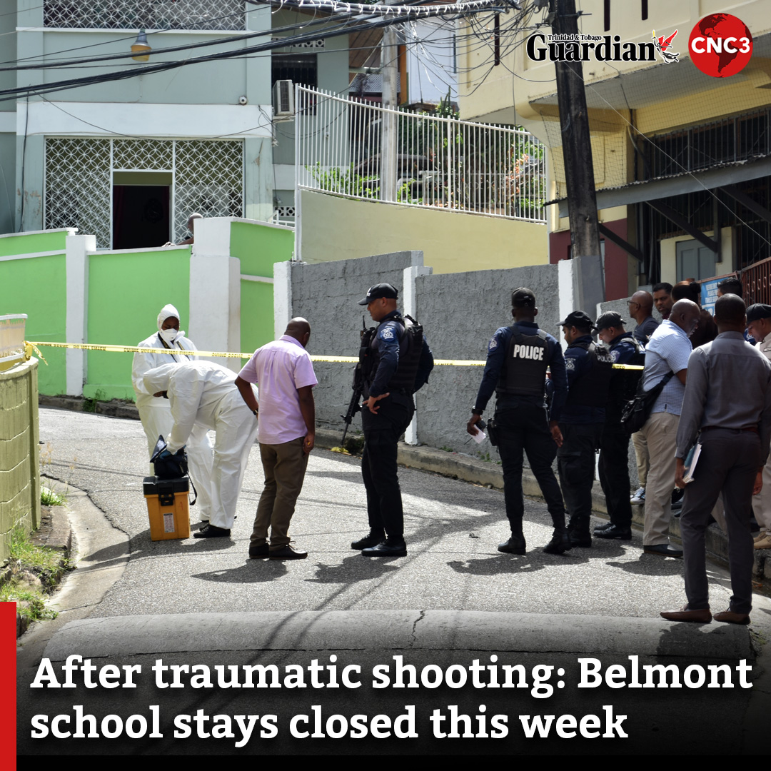 The Gloster Lodge Moravian School, Belmont, will remain closed for the remainder of this week.
The decision followed Tuesday’s killing of a resident steps away from the school’s front gate.

For more...
cnc3.co.tt/after-traumati…