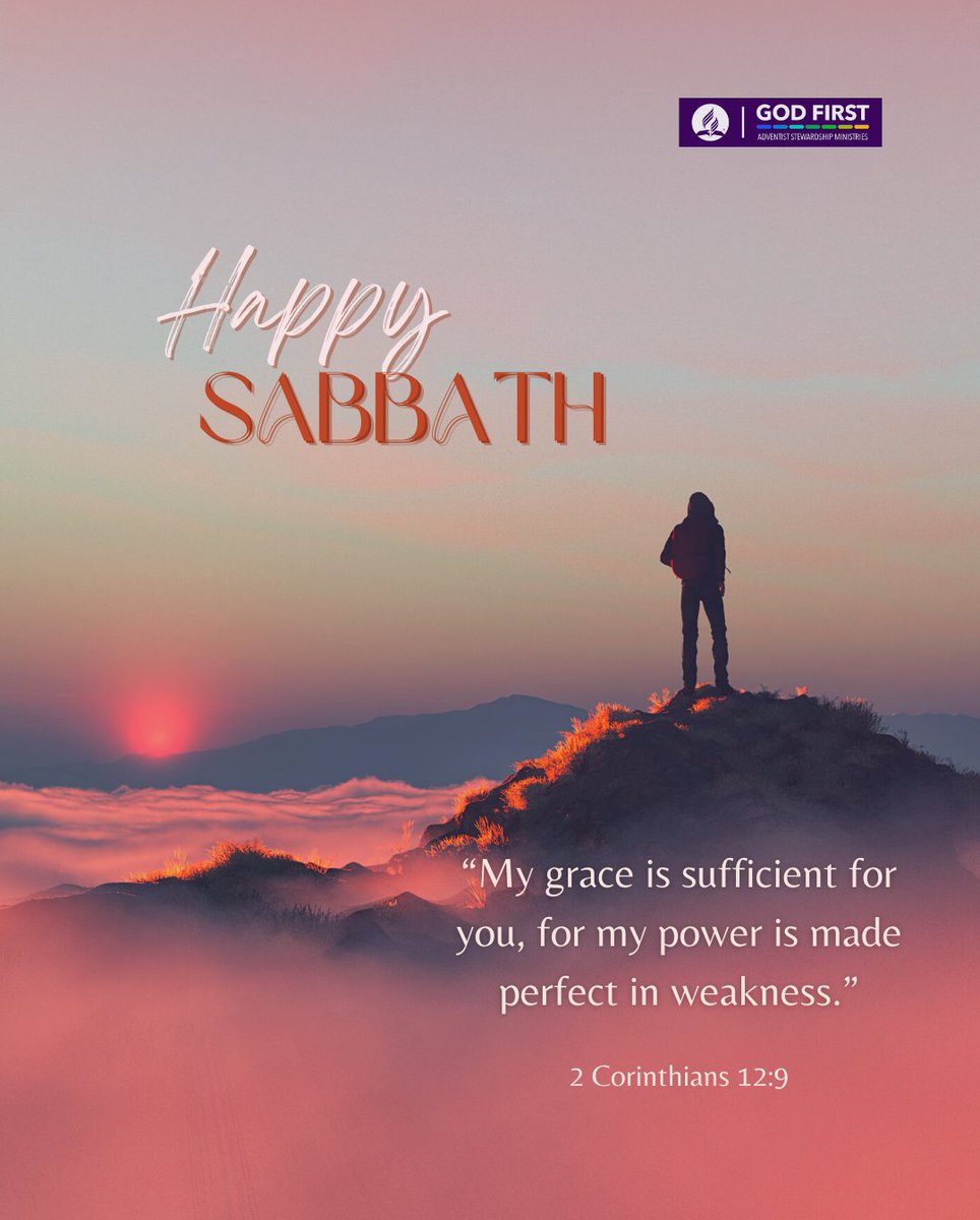 #HappySabbath
In our Christian journey, challenges strengthen our faith in God. However, overcoming difficulties relies not only on faith but also on His grace.

On this Sabbath, let us express gratitude to God for His grace, humble ourselves and make room for God in our hearts.