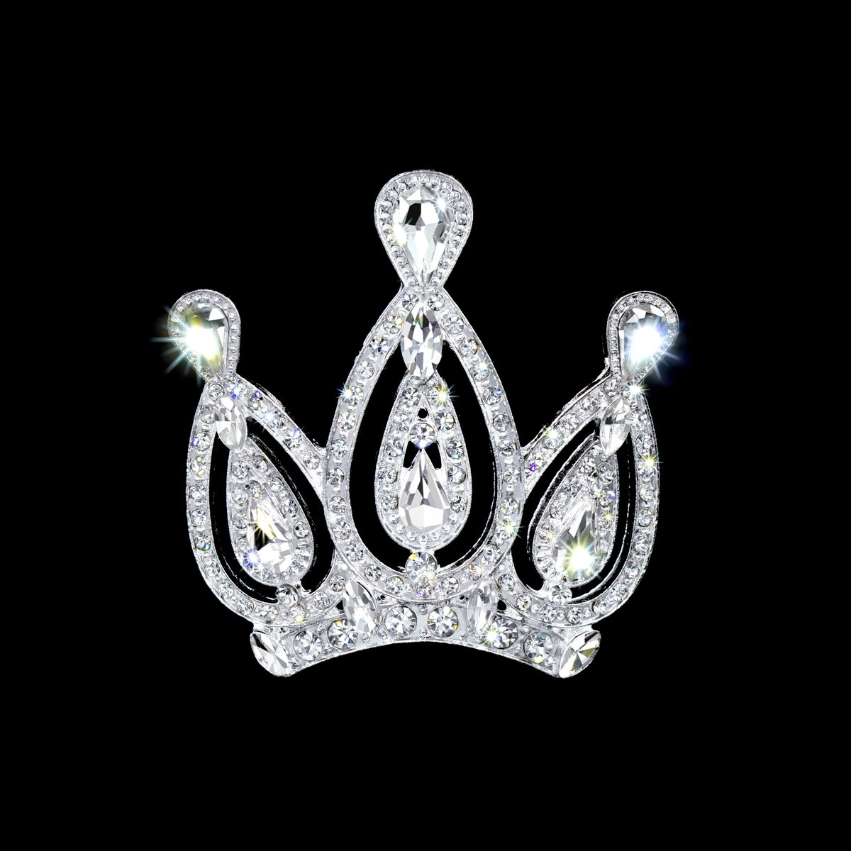 #17398 - Royal Statement Crown Pin 
rhinestonejewelry.com/products/17398… 
#Pageant #CrownPin #rhinestonejewelry