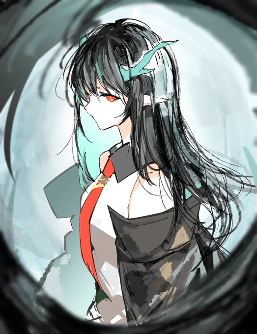 シー#アークナイツ版深夜の真剣お絵かき60分一本勝負 