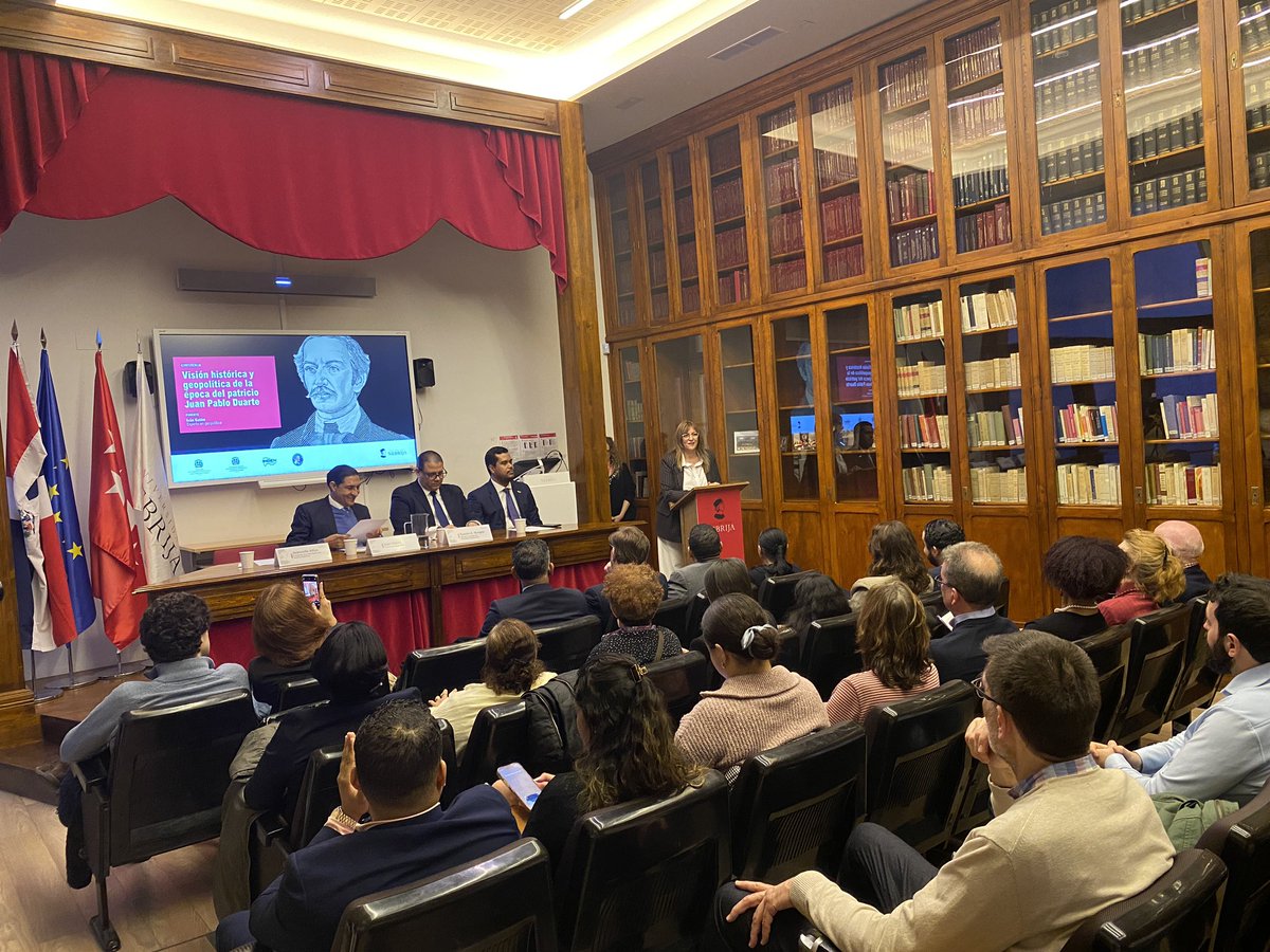 Esta tarde descubrimos en Nebrija la figura de Juan Pablo Duarte. La ponencia pretende aproximarse a la visión histórica y geopolítica del primer constitucionalista de la República Dominicana en el Mes de la Patria del país.