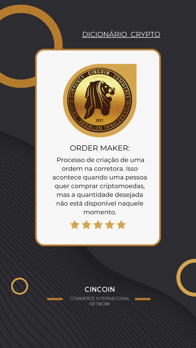 CINCOINofficial's tweet photo. Dicionário Crypto, trouxe mais uma informação para inovar e trazer conhecimento aos nossos seguidores! #Crypto #Global #ordermaker https://t.co/pvIJXlwKv6