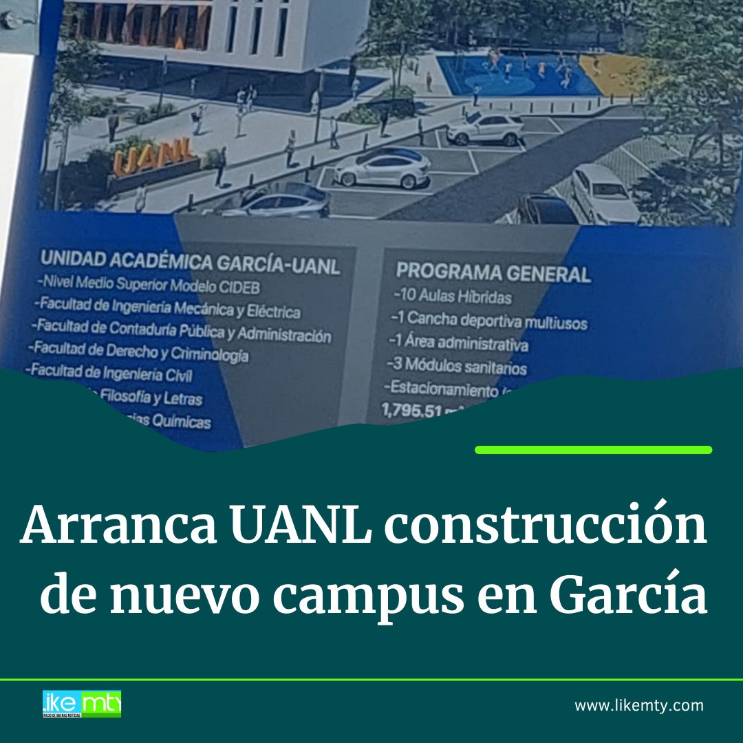 noticiascirculo's tweet photo. El nuevo campus ofrecerá estudios de nivel medio superior modelo #CIDEB, así como las carreras de seis #facultades; se estima que en seis meses comience su funcionamiento. #Fime #Facpya 
@uanl @Soloenmty_ @Mty_Leones @CumbresMty @CumbresReporta @VecinoEscobedo https://t.co/mwCdqKWOwU