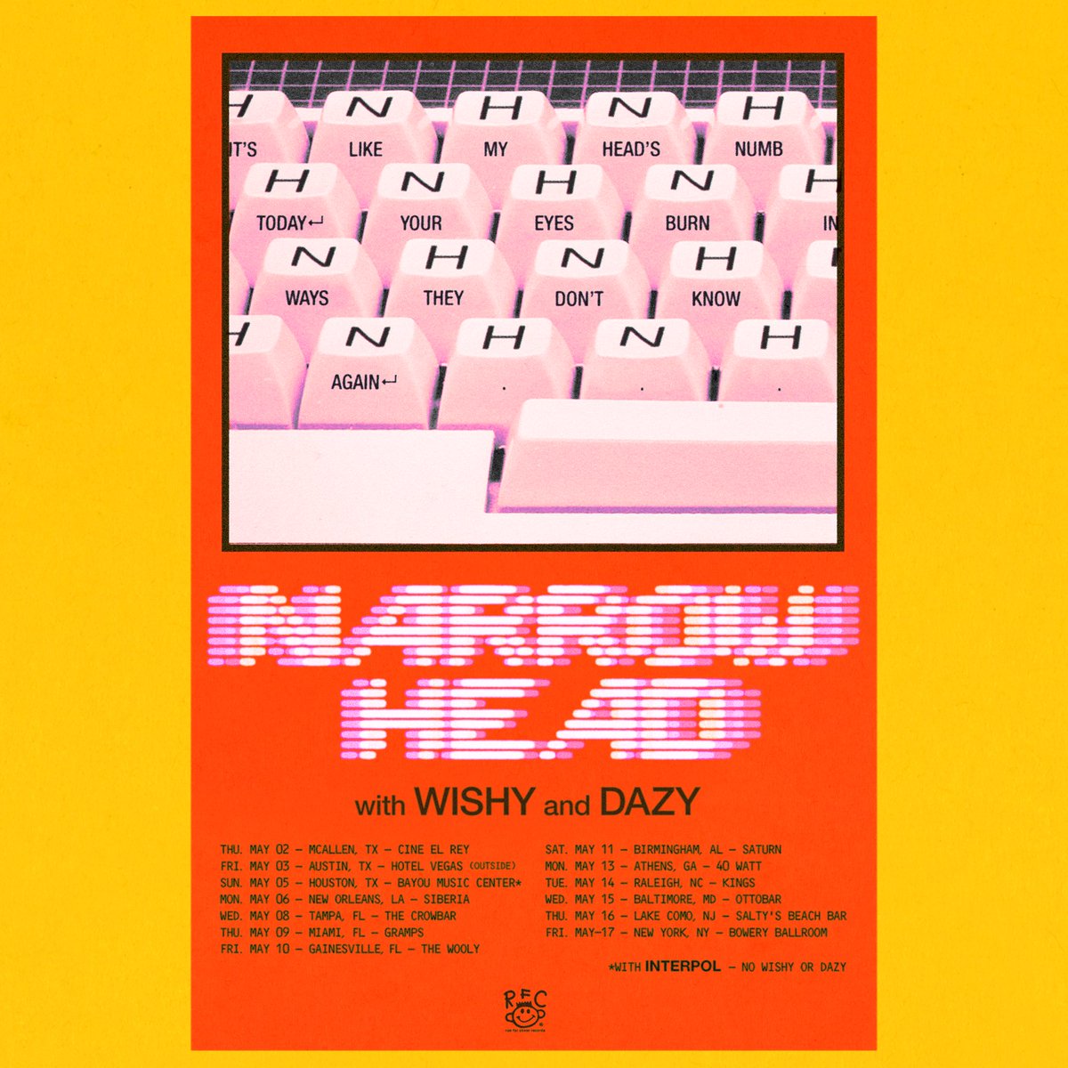 💫 @NARROW_HEAD is rocking some gigs in the south and east coast with @dazysound and @wishy_music_777 Tickets on sale tomorrow 10am local time