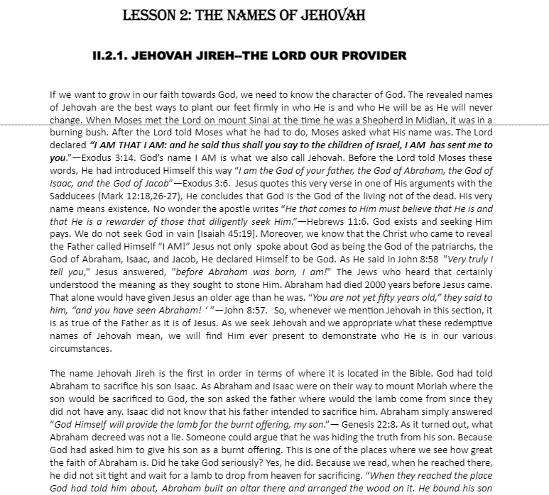 ChristOurHopeM's tweet image. Another name I love in #BasicsOfChristianity:

JEHOVAH JIREH- The Lord our Provider.

#MyChristianConfession
#TriumphOfChrist
#HebrewNamesOfJehovah
#RedemptiveNamesOfGod
#JehovahJireh
#JehovahGmolah