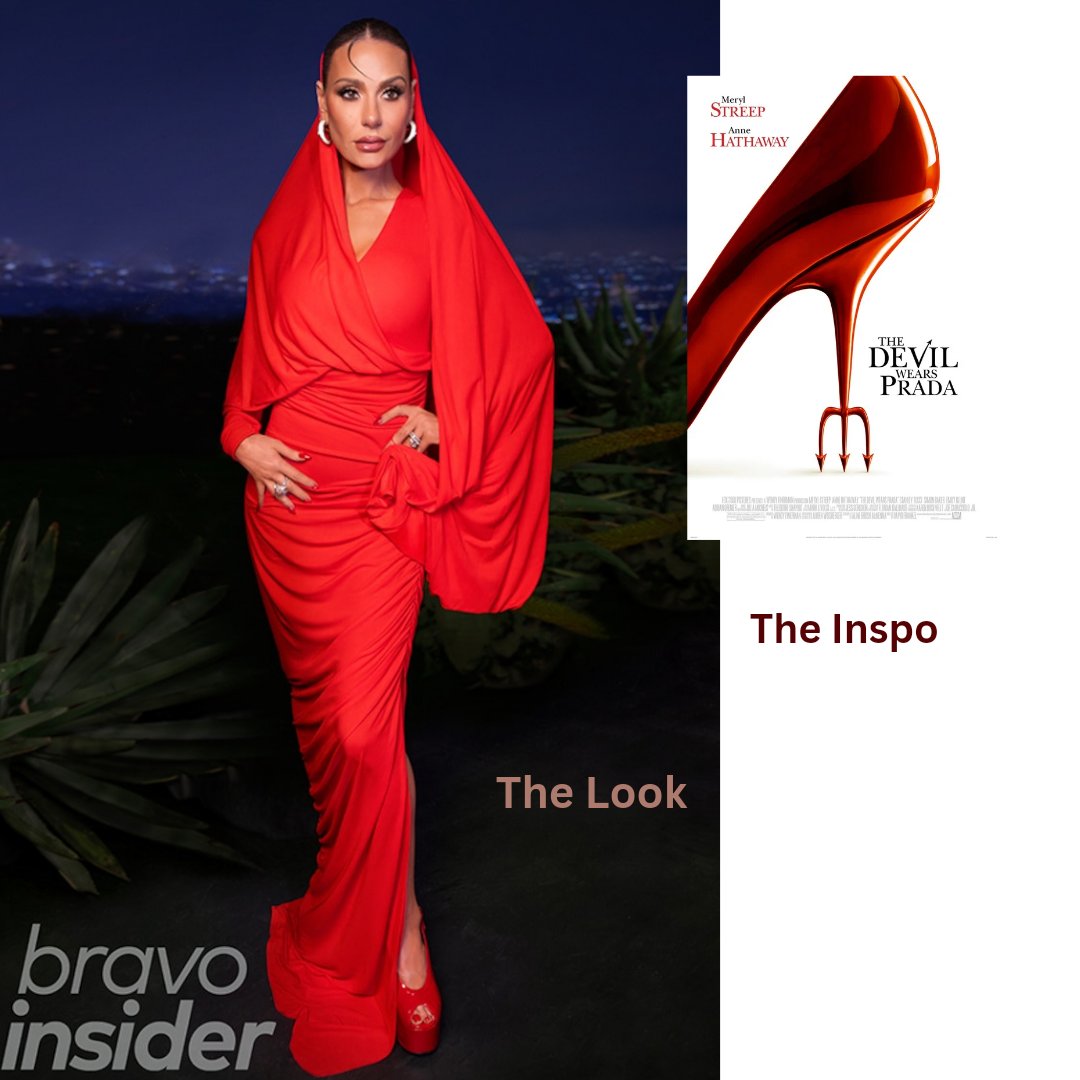 Figured out the inspiration behind Dorit's #RHOBHReunion look