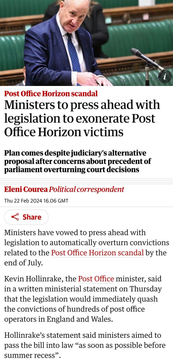 HilibandBariis's tweet image. Scum Tory government will pass law which allows quashing of court convictions by statute.

This will set a dangerous precedent by allowing parliament and politicians to overturn the decisions of courts and everyone is quiet about it.

#ukjudiciary #ukcourts
