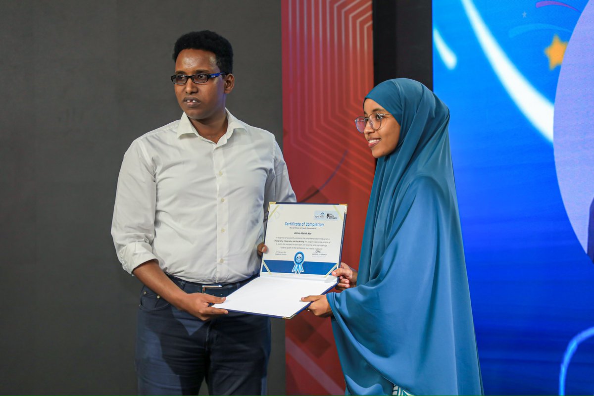 Hambalyo aan la soo koobi karin ayaan u diraynaa dhalinyarada ka faa‘iideystay mashruucan! Waxaad muujiseen dadaal, hal-abuur, iyo adkaysi intii uu socday mashruuca. Waxaan idin rajeynaynaa mustaqbal ifaya.

Guushiina waa guusheena, waxana idinla qeybsaneynaa farxadda 🥳🥳👏