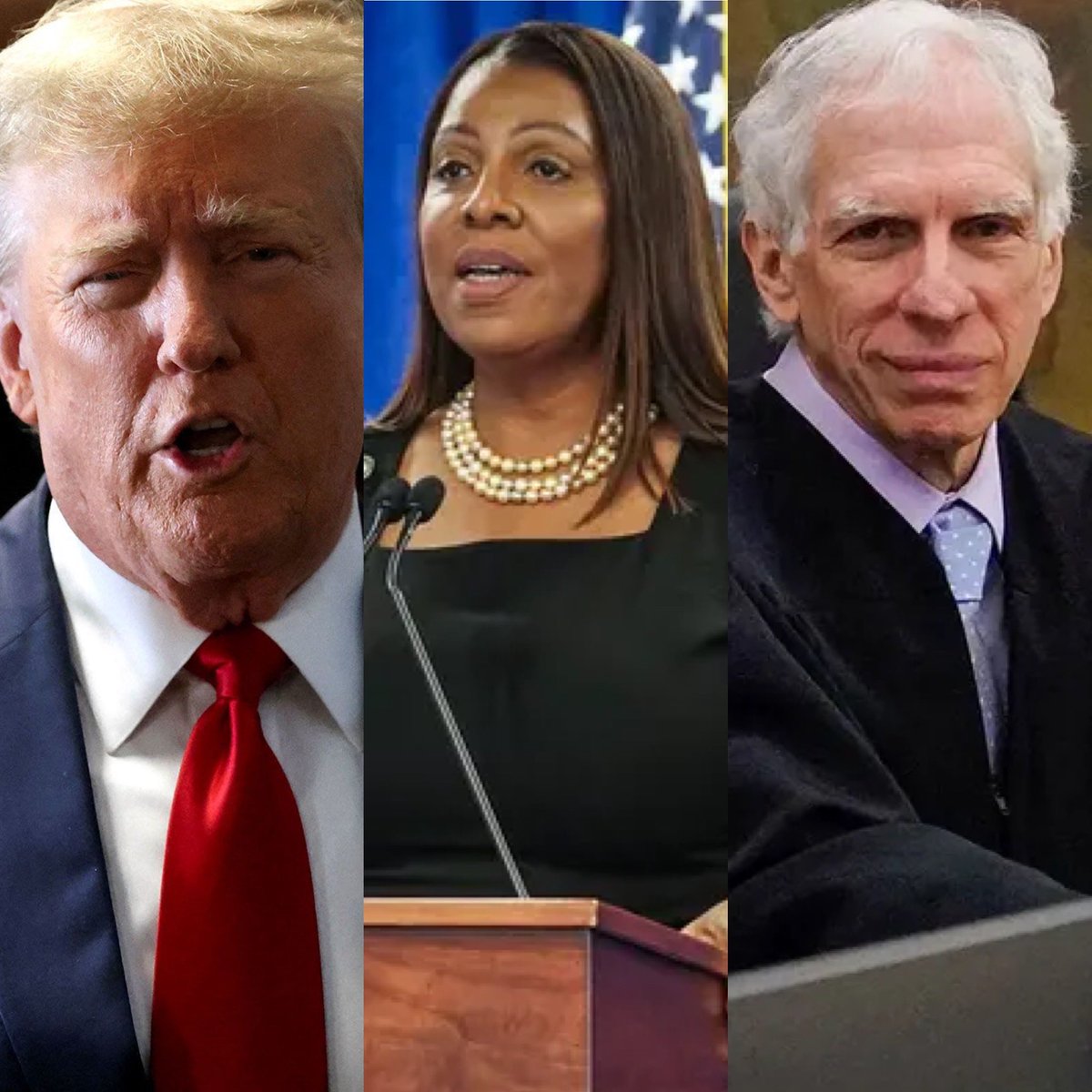 OccupyDemocrats's tweet image. BREAKING: Donald Trump attempts a desperate Hail Mary pass to save himself from financial ruin and begs Judge Arthur Engoran to delay the enforcement of his $355 million fine for one month. 

In a pathetic letter to the judge, Trump accused Attorney General Letitia James of an…