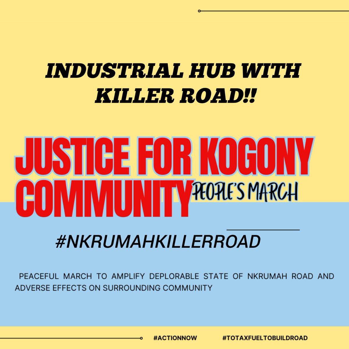 The @KisumuCountyKE should be on the forefront and help the people of NKURUMA road get the services they deserve from the government and victims of the killer road get the justice they deserve @ntsa_kenya @KeRRa_ke @TotalEnergies #NKRUMAKILLERROAD #Just4kogonycommunity