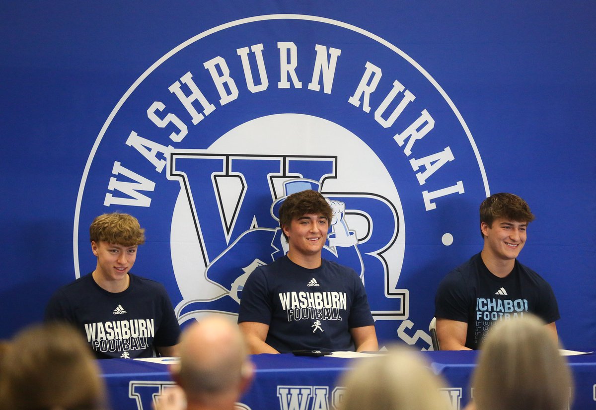 'We've been dreaming about this for a while now since we were little kids.' -@BrantonDeweese 'Thinking about how we've been sticking it out since Kindergarten to senior year...is a blessing.' -@HeimJaren Signing day for three Rural studs, headed to @IchabodFTBL! @CJOnline