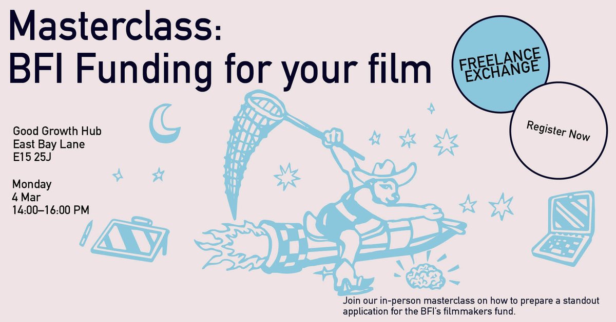 Are you a UK filmmaker looking for funding? 🎬 🎞️ 🍿 Don't miss this opportunity to hear directly from the team at BFI with this in-person masterclass on how to prepare a standout application for the BFI's filmmakers fund! Register now via: tr.ee/kj-4ANtUfz