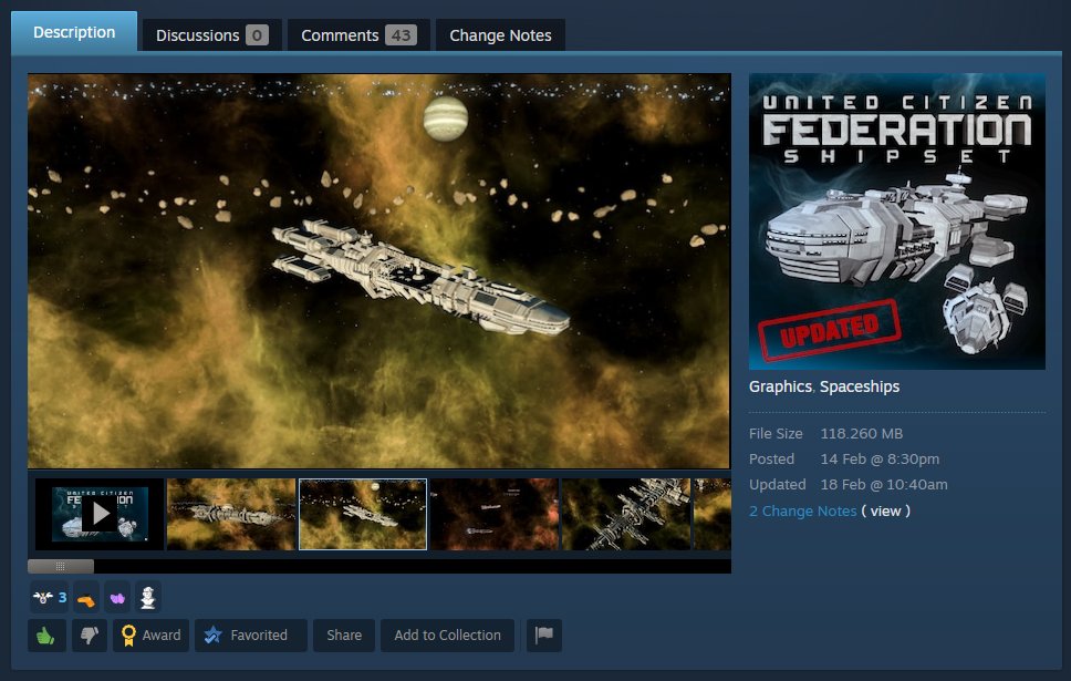 Want to fight bugs and spread democracy on a galactic scale? 

Check out the new and improved #StarshipTroopers shipset for #Stellaris, generously fixed and updated by User Avatar. He took my models and made them actually work!

>> steamcommunity.com/sharedfiles/fi…