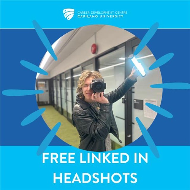 LINKEDIN HEADSHOT PHOTOBOOTH
Feb 29, 2024 12:00 PM to 03:00 PM
LB 160B
Need a professional headshot for your LinkedIn profile?
THE PHOTO BOOTH IS BACK!
Join us at LB 160B to get your free headshot.
No registration is required! Just bring your student ID card and your best smile!