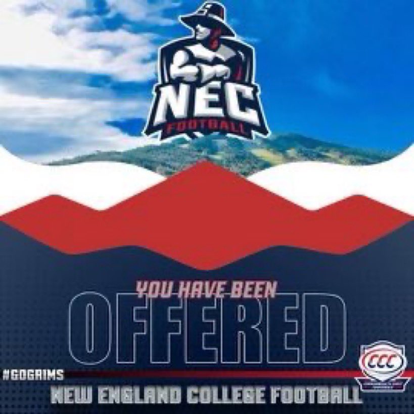 Beyond blessed to receive my first offer from New England College! 
<a href="/Coach_KKelly/">Kevin Kelly</a> <a href="/FBCoachHannum/">Will Hannum</a>