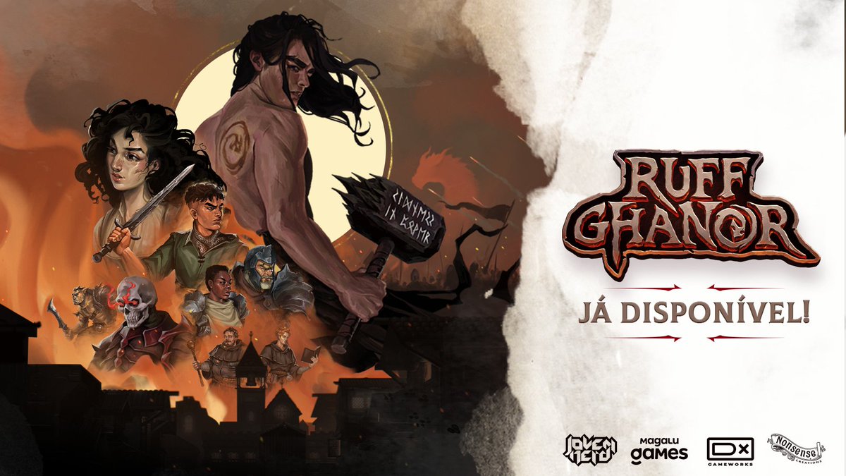 azaghal's tweet image. RUFF GHANOR, o nosso cardgame Deckbuilder Roguelite está entre nós! E hoje às 18h, teremos uma live especial jogando e falando sobre o jogo no Canal Jovem Nerd do YT. Vamos ver se o @‌jovemnerd ainda é o melhor jogador do mundo? CHEGA JUNTO: bit.ly/3T6TAko @DXGameworks…
