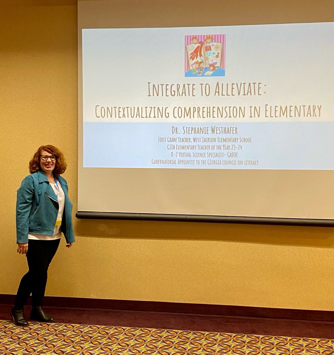 WJES Teacher Dr. Stephanie Westhafer presenting at #GSTA24 conference ⁦<a href="/GSTANews/">GA Science Teachers</a>⁩ ⁦<a href="/westjacksonelem/">WJES</a>⁩ ⁦<a href="/JCSchoolSystem/">Jackson Co. School System</a>⁩