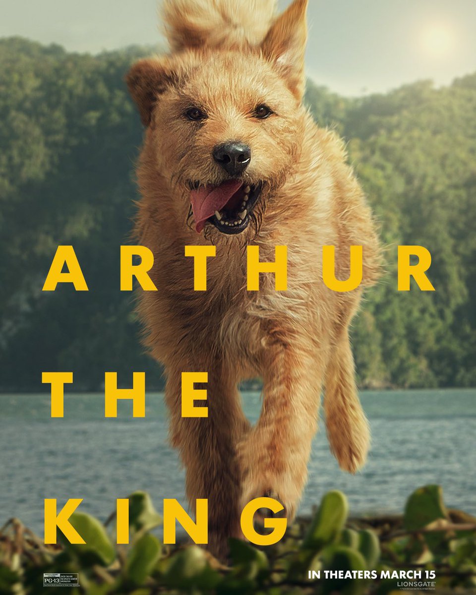 The cutest co-star ever!! @ArthurTheKing is only in theaters March 15th. #ArthurTheKing 🐶👑❤️